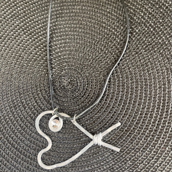 Vintage Modernist Jeff Leib designed Silver Wire Necklace - Picture 4 of 5